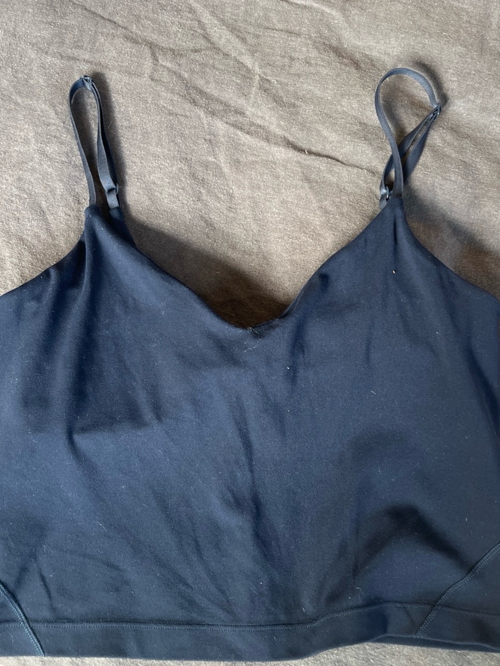 lululemon athletica navy cropped cami top